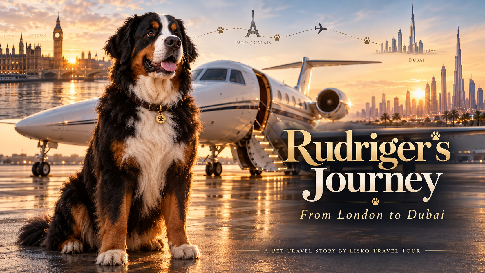 From St Petersburg to Dubai with K9 JETS: A Bernese Mountain Dog's Extraordinary Journey