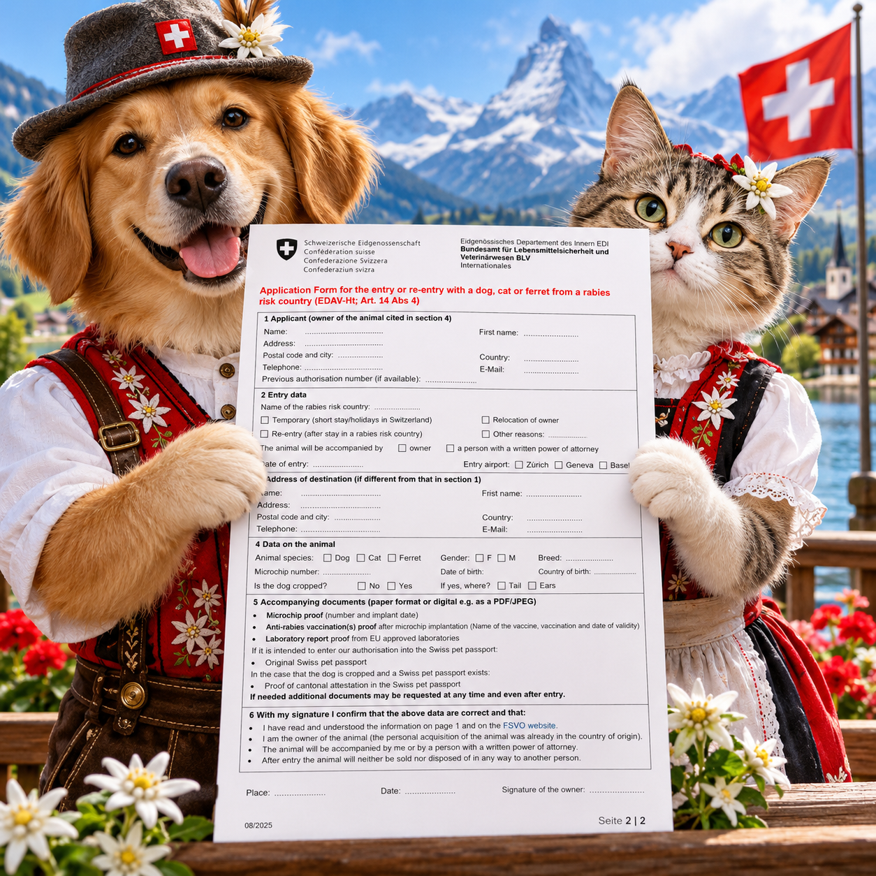 Switzerland Pet Travel Rules 2026: FSVO Import Authorisation and Rabies Changes